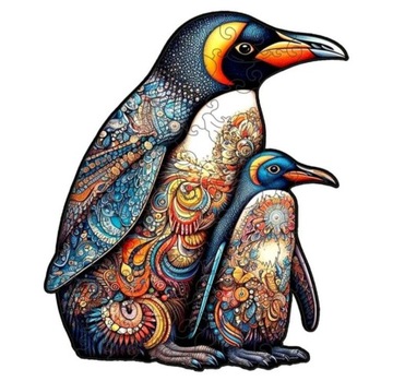 Puzzle drewniane dla dorosłych- pingwin
