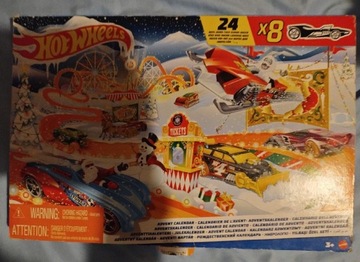 Hot wheels kalendarz adwentowy nowy kompletny auto