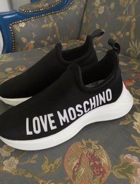 buty moschino czarne edycja limitowana sneakersy 