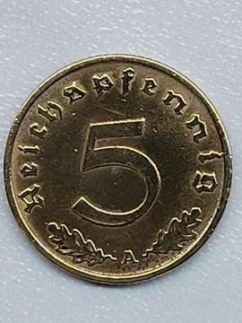 1937 Niemcy  5 pfennig A