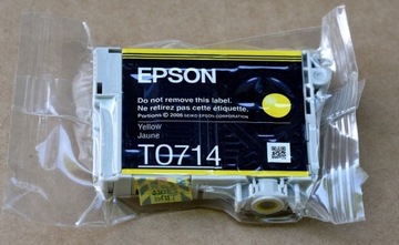 Tusz do drukarki Epson - T0714 żółty - oryginalny