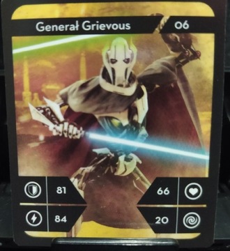Karta Star Wars Generał Grievous 06 Kaufland