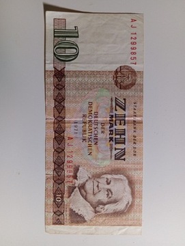 10 Zehn Mark RDN 1971 rok 
