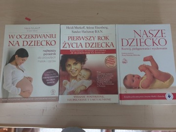 zestaw trzech książek o dziecku