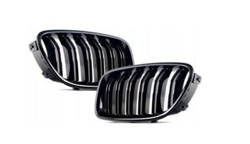 Grill NERKI BMW E60 E61 M PAKIET M5 Czarny Połysk