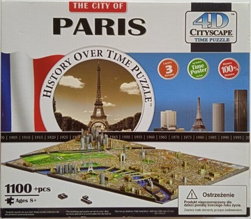 Puzzle 4D Paris 1100+ elementów 