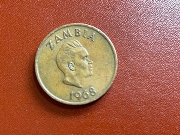 2 ngwee 1968 rok Zambia