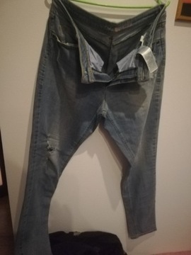 Spodnie jeans damskie rozm 46 48 