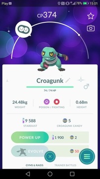 Pokemon Go shiny croagunk