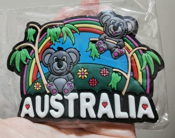 Magnes na lodówkę 3D Australia tęcza misie koala