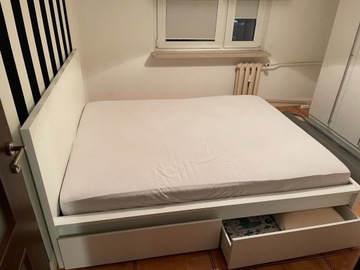 Łóżko IKEA MALM 160x200 z 4 szufladami