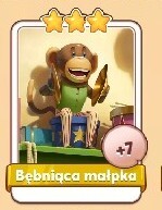 Coin Master Bębniąca Małpka 1 karta 