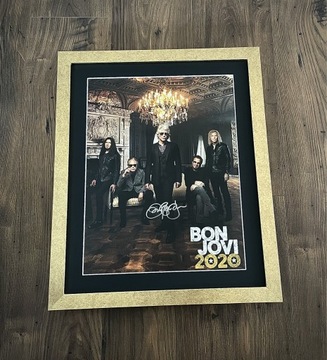 BON JOVI - oryginalny autograf + certyfikat 