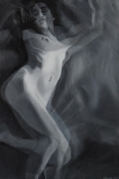 "Epilog" obraz olejny, kobieta - Kamila Ossowska