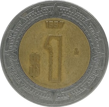 Meksyk 1 peso 1997, KM#603