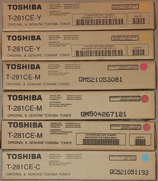 Tonery Toshiba T-281CE Y/M/C  e-studio 281/351/451