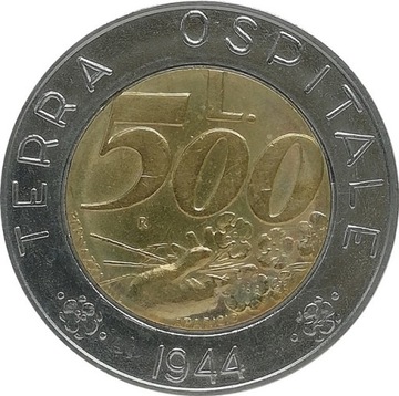 San Marino 500 lire 1991, KM#269