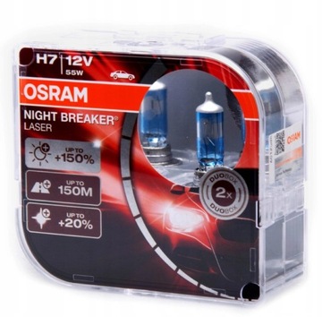 Żarówki Osram H7 55 W 64210NBL-HCB 2
