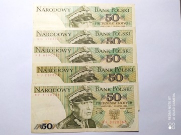 banknot o nominale 50zł