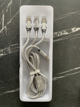 Kabel rozdzielacz USB c lightning micro