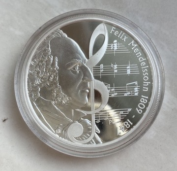 Srebrna moneta 1 $ - Wielcy kompozytorzy - Felix Mendelssohn