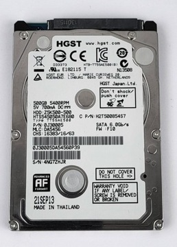 Dysk twardy HGST Z5K500 500GB SATA III 2,5" (1)