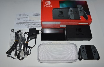 Nintendo Switch HAC-001(V2) szara Gwarancja + gry