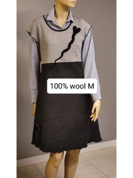 Sukienka 100% wełna M/L