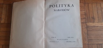 Polityka Narodów tom III Warszawa 1934