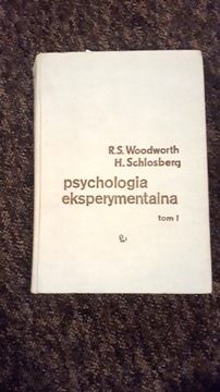 Psychologia Eksperymentalna Tom I H Schlosberg