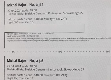 Michał Bajor bilety Bielsko-Biała BCK 27.04.2024