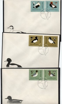 koperty FDC - 2850 - 2855 - Ptaki, kaczki