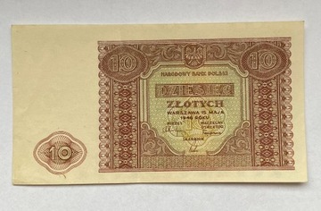 Banknot 10 złotych z 1946 r.