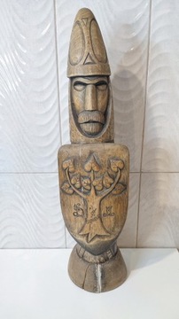 Figurka drewniana rzeźba Rycerz 65 cm