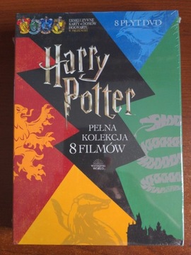 Harry Potter. Pełna kolekcja 8 filmów + 4 karty