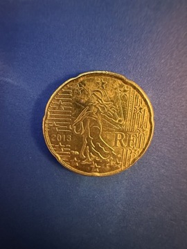 Moneta 20 Euro Cent 2013 rok Francja