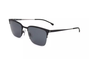 Nowe! okulary przeciwsłoneczne Hugo Boss męskie 1244/S 003 czarne 55x22x150
