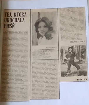 Anna JANTAR -  publikacja prasowa z1985 r.