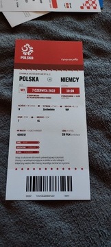 Bilet Kolekcjonerski Polska - Niemcy