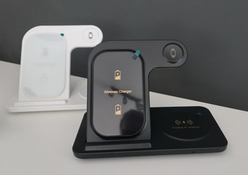 Stacja indukcyjna Apple Watch iPhone AirPods Biała