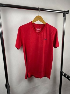 T-shirt Diesel Gładki czerwony S