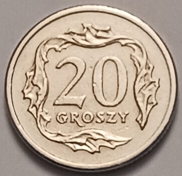 20 gr groszy 1990r.  rzadko spotykane