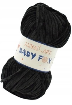 Włóczka Luna Art Baby Fox 100g Czarny 10