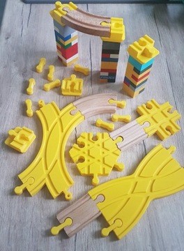 Mega zestaw do drewnianego i lego duplo Ikea Brio