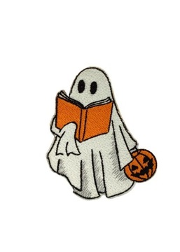 Haftowana naszywka Boo-Jee Ghost na Halloween 