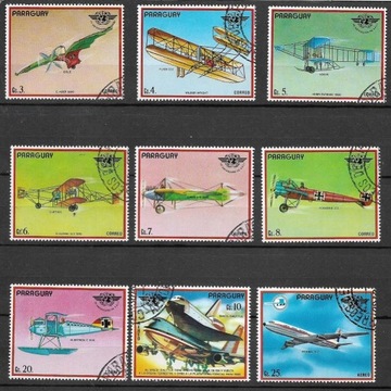Paragwaj Mi: 3153-3161 samoloty seria