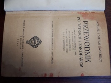 Przewodnik po Tatrach i Zakopanem Zwolińscy. 1930 