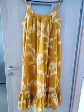 Sukienka H&M w letnie liście 