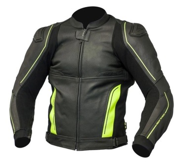 Kurtka skórzana motocyklowa Ozone Volt Fluo 