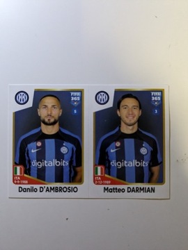 Naklejki FIFA 365 nr 297a 297b - Panini 2023 karty